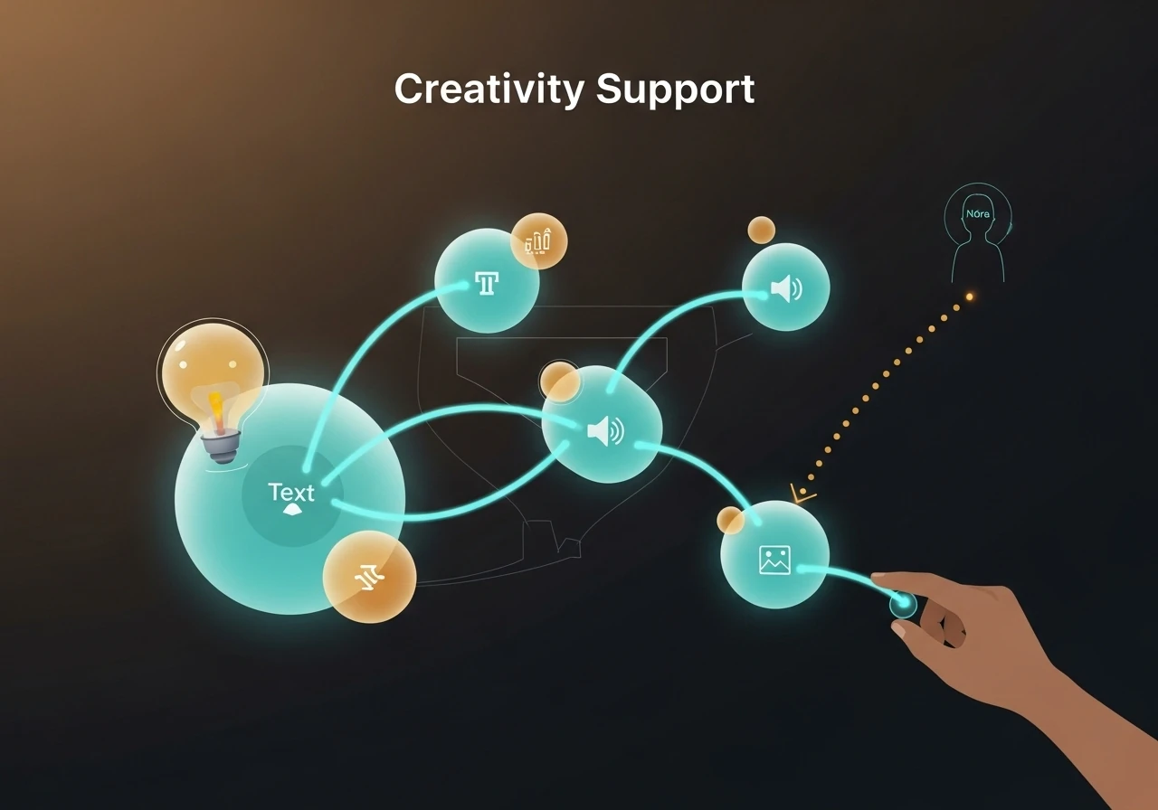 Illustration de Soutien à la Créativité
