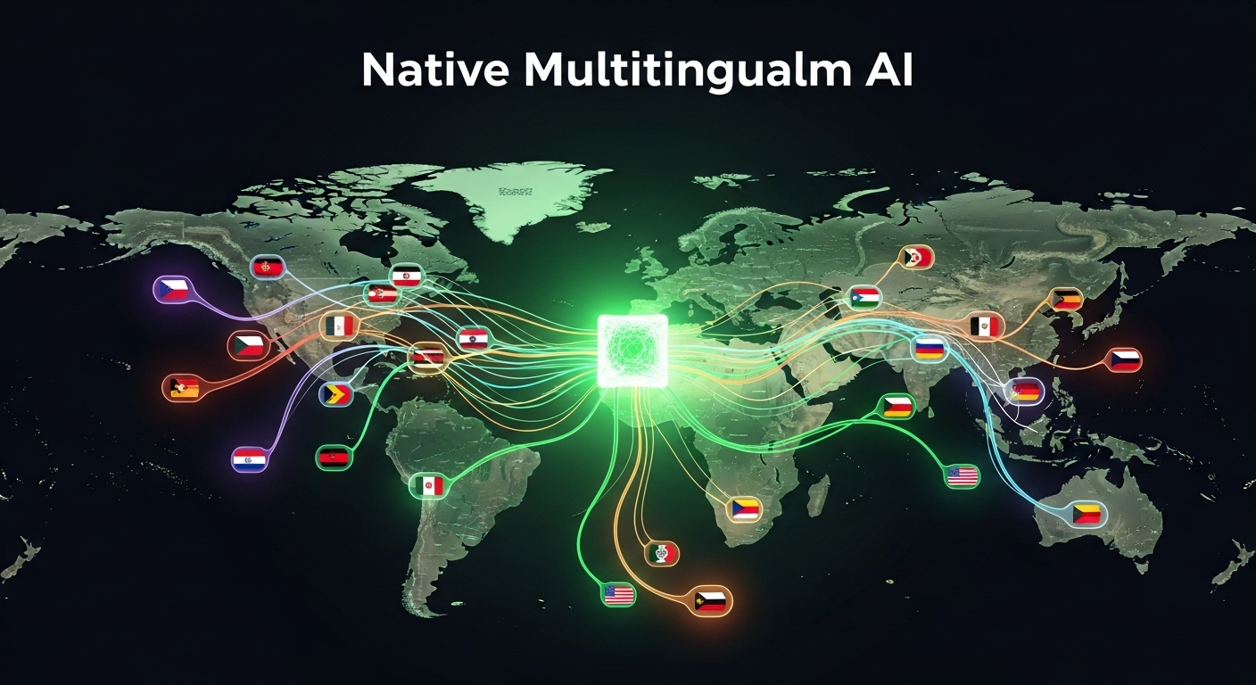 Représentation visuelle du multilinguisme natif